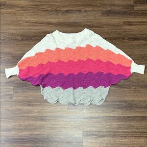 Andree Spring Stripe Open Weave Slouchy Sweater BNWT